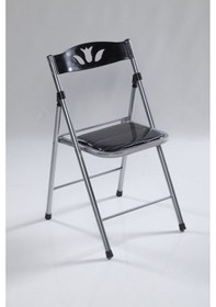 Resim Katlanır Mutfak Sandalyesi Koltuk Sandalye Siyah 1047 