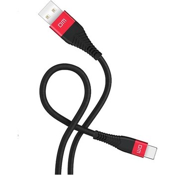 DM SL003 USB to Type-C 3A Hızlı Şarj ve Data Kablosu Siyah 1.2 Metre