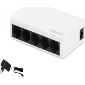 Resim Everlınk Esf208 8 Port 10/100mbps Rtl8309 Chipset Fast Ethernet Masaüstü Switch Hub 