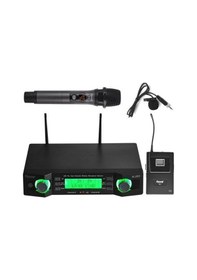 Resim Roof R-203 El Yaka Uhf Band 2 Kanal Kablosuz Mikrofon 