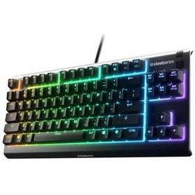Resim Steelseries Apex 3 Hibrit Mekanik Oyun Klavyesi Apex 3 Tkl 