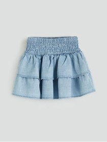 Resim LC Waikiki GÜLİS GİYİM'DEN Mavi Beli Lastikli Kız Çocuk Jean Etek 