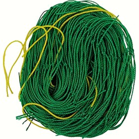 Resim 1 adet Ağır Hizmet Tipi Tırmanma Bitkisi Bahçe Tırmanışı Ağı - 179.83cm X 179.83/499.87cm/10.0metre, Yeşil Plastik Ağı Sarı Çizgilerle, Sebzeler, Clematis, Salatalar, Domatesler ve Asma Bitkileri için Mükemmel, Tırmanma Bitkisi Tırmanışı Ağı 