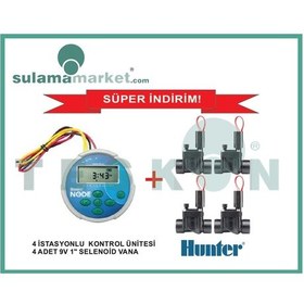 Resim Hunter Node400 + 4Ad Pgv1009V Pilli Zamanlayıcı Ve Vana Seti 