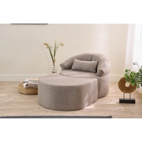 Resim Vivense PİTTA FULL SÜNGER BERJER, PUFLU, KAHVE 