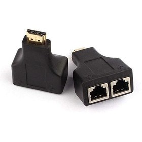 Resim HDMI extender çevirici cat 5e/6 ethernet kablo ile 30m hdmı 1080p 