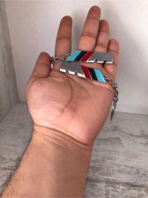 Resim Bmw M Bmw-m Metal Krom Kaplı Anahtarlık Çift Yönlüdür 1 Adet 