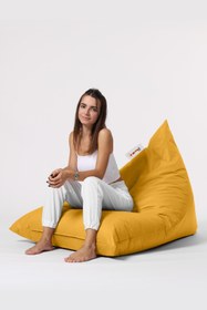 Resim earmut Piramit Armut Koltuk Sarı 