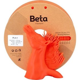 Resim Beta Pla+ Filament Neo Red Tekli 