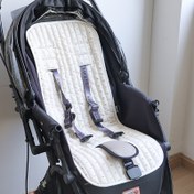 Resim Yeni Baskılı İnce Araba Koltuğu Yastığı - Bebek Araba Koltukları ve Yüksek Sandalyeler için Ekstra Kalın Pamuk Pedleri - Nefes Alabilen, Makinede Yıkanabilir, Tüm Mevsimler İçin Koruyucu Mat, Bebek Arabası Rahatlığı|Dekoratif Koltuk Örtüsü|Dayanıklı Kumaş 