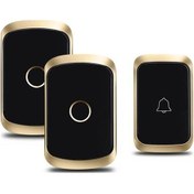 Resim Kapı Zili Kablosuz Ev Ultra-uzun Mesafeli Yüksek Hacimli Elektronik Dooring Siyah 