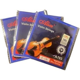 Resim Alice A703-4 Keman Tek Tel - Sol 4. Tel 3 Adet 