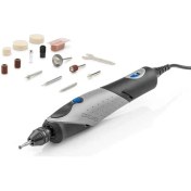 Resim 2050 Stylo+ Çok Amaçlı Alet 9 W Set (15 Aksesuar, Değişken Devir Ayarı 22.000 Devir/dakikaya Kadar Gravür ve Diğer Yaratıcı Görevler Için, Cam, Ahşap, Deri, Taş) Karton Ambalaj 