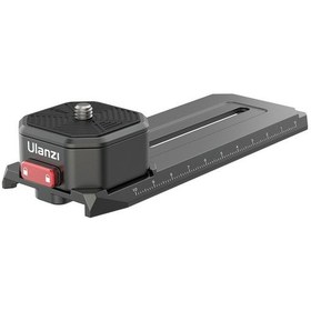 Resim Pazly Ulanzı R085 Alüminyum Hızlı Çıkış Plakası - Djı Rsc2 İçin Dayanıklı Ve Hafif Aksesuar - Siyah, 13x4.9x2.6 Cm, Alüminyum Alaşım 