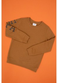 Resim U.S. Polo Assn. Erkek Çocuk Camel Bisiklet Yaka Basic Sweatshirt 50313831-VR233 