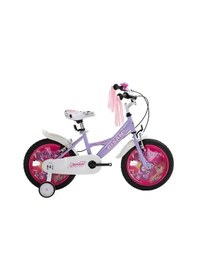 Resim Bisan Kds 2100 Kız Çocuk Bisikleti 26cm 16 Jant Mor Sarı Pembe Çok Renkli 