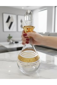 Resim Paşabahçe Gold El İşçiliği Desenli Mix Karaf 800/1000 Cc Premium Sunum & Dekor Şişesi 