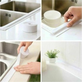 Resim Alfa Life Marketing Beyaz Su Sızdırmaz Lavabo Kenar Bandı 