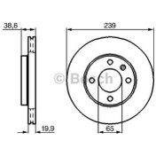 Resim Volkswagen Golf Passat Jetta I-II-III Ön Fren Diski, 1983-1995, 1.6-1.9 TDI, 