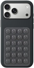 Resim Coverzone Dikdörtgen Vantuzlu Yapışkan Telefon Tutucu Taşınabilir Silikon Yumuşak Telefon Standı Geniş Kullanım Alanı Duman 