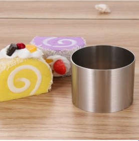 Resim Parfe Paslanmaz Çelik Çember Yuvarlak Tek Kişilik Pasta Kek Kalıbı Puntalı 7x8 Cm Paslanmaz Çelik Gr Diğer 