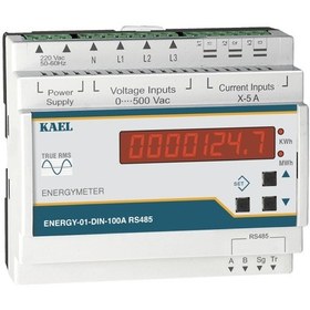 Resim Kael Energy-01-Dın-100A - Rs485 Enerji Ve Güç Ölçer 