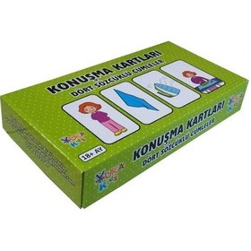 Resim Konuşma Kartları Dil Geliştiri Oyun 50 Adet 