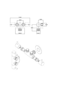 Resim YAPI KALİTE Multi Taharet 69140 (çift Çıkışlı Ara/taharet) Musluğu çift çıkışlı 