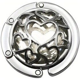 Resim Cloud011 Vintage Kalp Şeklinde Khaki Rengi Fileli Anahtarlık Ve Çanta Askısı Katlanır Metal Diğer 