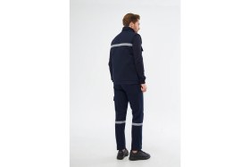 Resim Orange Safety Yelek Pantolon 7/7 Gabardin %100 Pamuk Kapitoneli Reflektörlü Kışlık 
