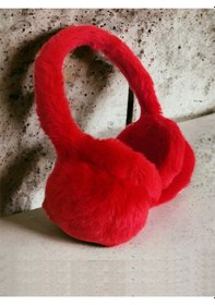Resim Kışlık Peluş Kulaklık Kırmızı Peluş Kulaklık Kırmızı 