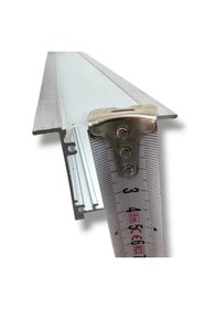 Resim Ledarmy LED Kanal Profil Alüminyum Sıva Altı Kasa 1 Metre 2185 SA 40x48mm Opak Pleksi Yan Kapak ve Yay Dahil 