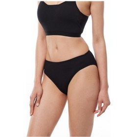 Resim Malabadi Kadın 2 li Paket Normal Bel Modal Slip Külot 1028 Siyah 