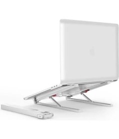 Resim Storemax Bix Saiji X2 Taşıma Çantalı Alüminyum Notebook Laptop Standı Gümüş 