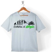 Resim Kendim Seçtim Evolutıon Of Nınja Motosiklet Evrimi Motocycle Çocuk T-Shirt 