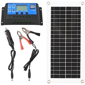 Resim Xindoker Polikristal Güneş Paneli 300w - 2 Usb Çıkışlı, Ip6 Su Geçirmez, 435x200mm Boyut 