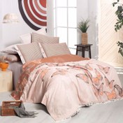 Resim Sarev Nerva Tek Kişilik 150x200 Pike Takımı Oranj 
