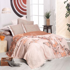 Resim Sarev Nerva Tek Kişilik 150x200 Pike Takımı Oranj 