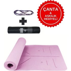 Resim Xtr Fitness Ekstra Konforlu Yoga Matı 8mm Tpe Materyal Pembe 