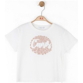Resim Nk Kids Cannes Kız Çocuk T-shirt 38382 Ekru 