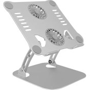 Resim Daytona ST-801 Çift Fanlı Alüminyum Katlanabilir Laptop Dizüstü Bilgisayar Macbook Standı 