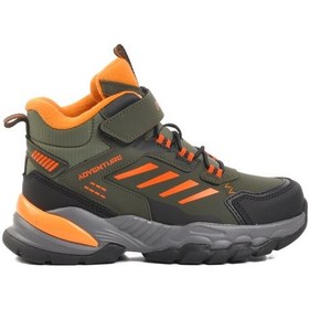 Resim Pepino Haki Yeşil Turuncu Polyester Karışımlı Çocuk Trekking Ve Outdoor Bot Çok Renkli 