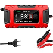 Resim 6a 12v/24v Dijital Araç Akü Şarj Cihazı Tam Otomatik Araç Akü Şarj Cihazı Güç Puls Onarım Şarj Cihazları Kurşun Asit Agm Akü Şarj Cihazı 