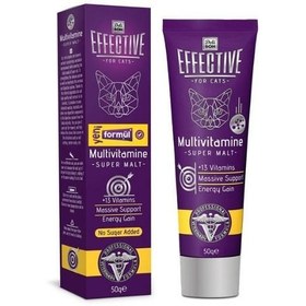 Resim Delibon Effective Malt Multivitamin Katkılı Kedi Malt Macunu 50 Gr 