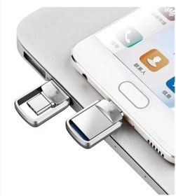 Resim OTG Typec Usb Flash Bellek Type-c Girişli 128gb Otg Xiaomi Huawei Oppo Samsung Akıllı Telefon Uyumlu 