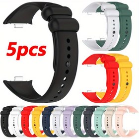 Resim Redmi Watch 5 4 Kayış Akıllı İzleme Aksesuarları, 5 Adet Bant, Xiaomi Mi Band 9 pro/ 8Pro için Yedek Kordon, Şık Kolye ile Fitness Takip Cihazınız Çok Daha Stil Sahibi Olacak 