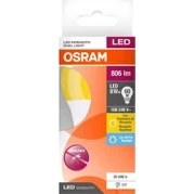 Resim Osram Sinek Kovucu 8W Beyaz-Sarı Işık E-27 840lm Led Ampul 