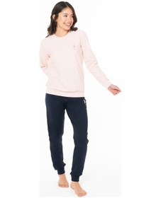 Resim U.S. Polo Assn. Kadın Pamuklu Lisanslı Pijama Takımı 20125 Pembe 