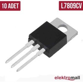 Resim ELEKTROMALL 7809 To-220 +9v 1a Regülatör - 10 Adet 