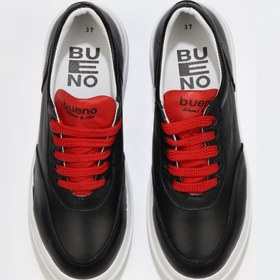 Resim Bueno Shoes Siyah Kırmızı Deri Kadın Sneakers 01wt4704 